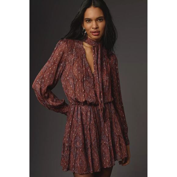 PAIGE CLEOBELLE LONG SLEEVE MINI DRESS - Picture 5 of 9